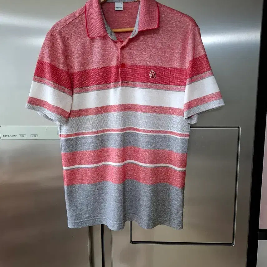 [BUNJANG] DongSoo Sports Men's Striped Polo Shirt / 이동수스포츠 남성 카라티 100