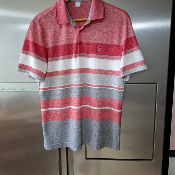 [BUNJANG] DongSoo Sports Men's Striped Polo Shirt / 이동수스포츠 남성 카라티 100