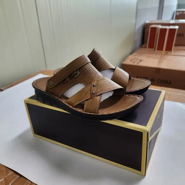 [BUNJANG] Men's Leather Sandals Slippers (250-275mm) / 남성 샌들슬리퍼 (250 275)
