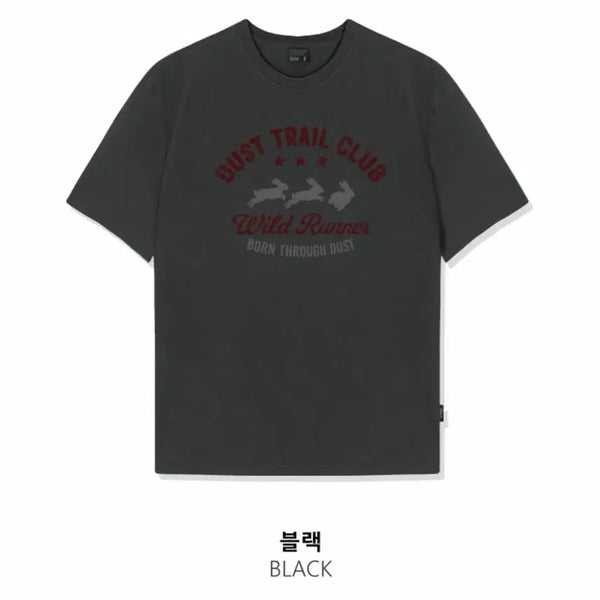 [BUNJANG] Cooton Rabbit Runner Pigment Oversized T-Shirt / 새상품) 쿠톤 레빗 러너 피그먼트 오버핏 반팔티셔츠 1