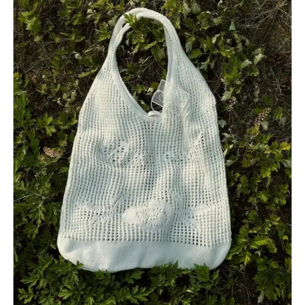 [BUNJANG] BAY Ode Crochet Knit Tote Bag / 베이 오드 크로셰 니트 가방