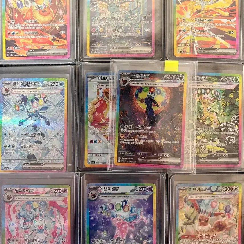 [BUNJANG] Terastal Festa Full Set with Umbreon, Sylveon, and Eevee SAR Cards / 테라스탈페스타 sar 블래키,님피아 포함 풀셋 판매