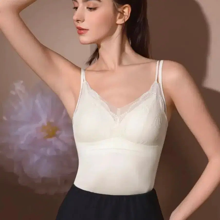 [BUNJANG] White Lace Top Bra Size 77 / 화이트 레이스 탑브라 77사이즈
