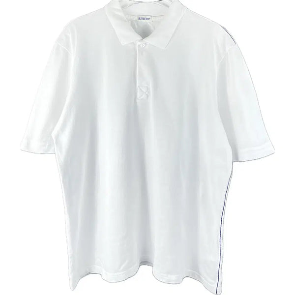 [BUNJANG] Burberry Short Sleeve Polo T-Shirt White XL / [XL] 버버리 반팔 폴로 티셔츠