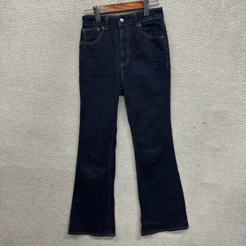 [BUNJANG] GU Flare Leg Denim Jeans - Size S / GU 스판 부츠컷 데님 청바지 S D03671