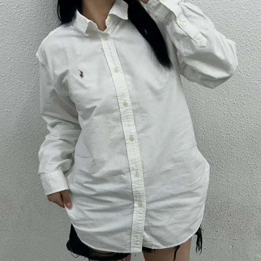 [BUNJANG] Polo Ralph Lauren Oxford Shirt White / 폴로 랄프로렌 옥스포드 화이트 셔츠 170