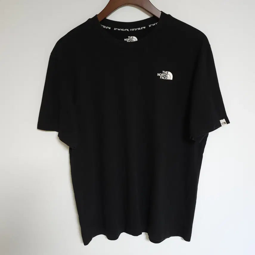 [BUNJANG] The North Face Black Logo Men's Short Sleeve T-Shirt / 노스페이스 블랙 남성 반팔티 로고 남자 반팔 티셔츠 G286