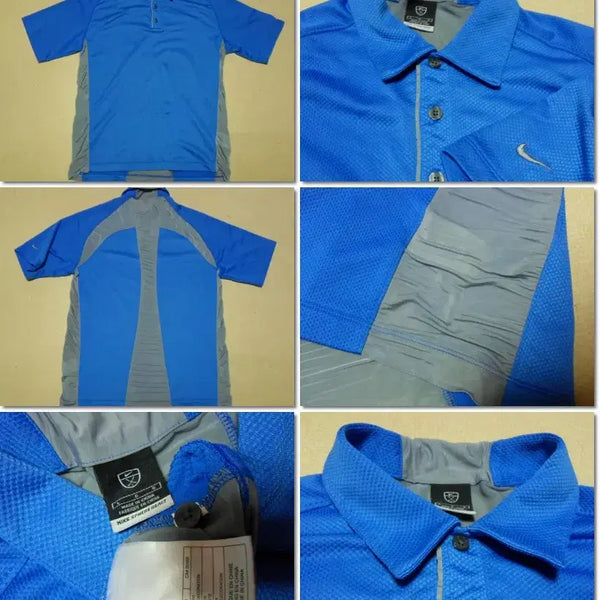 [BUNJANG] Nike Golf Blue/Gray Short-Sleeve Polo Shirt L / 나이키골프/골프티 반팔 블루/반팔카라티/7306
