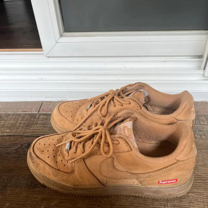 [BUNJANG] Nike Air Force 1 Low Supreme Brown / 나이키 에어포스 1 로우 슈프림 브라운 245