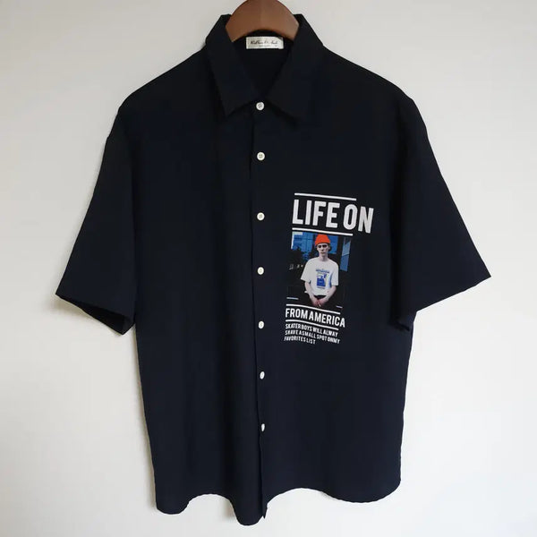 [BUNJANG] Royte Men's Oversized Short-Sleeve T-Shirt / 남성 반팔 셔츠 오버핏 남자 티셔츠 G289