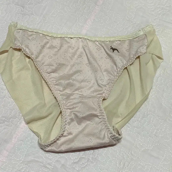 [BUNJANG] Women's Pink Heart Underwear Panties / (중고) 연핑크 하트 여성팬티 속옷 0001