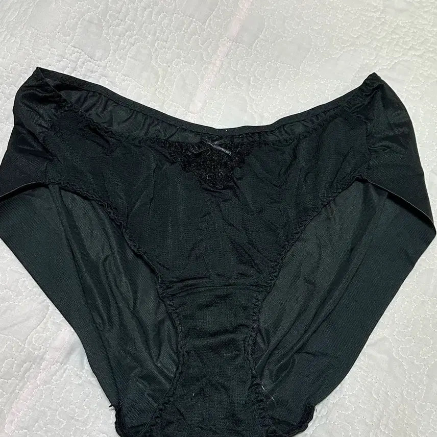 [BUNJANG] Black Ribbon Women's Panties / (중고) 블랙 리본 여성팬티 속옷 0003