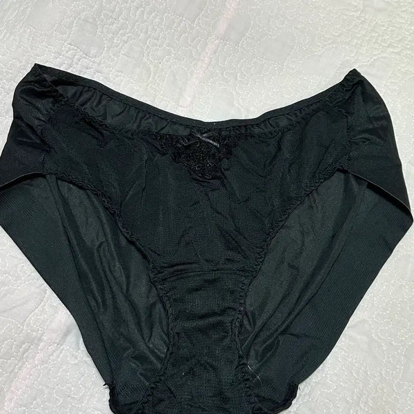 [BUNJANG] Black Ribbon Women's Panties / (중고) 블랙 리본 여성팬티 속옷 0003