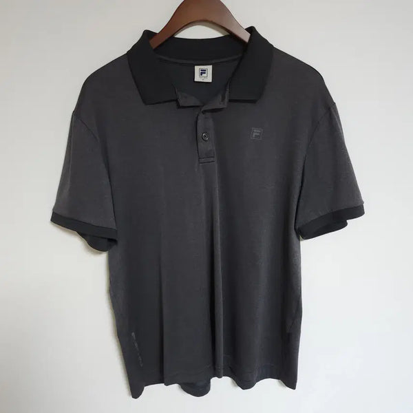 [BUNJANG] Fila Men's Logo Short Sleeve Polo Shirt / 휠라 남성 반팔 카라티 로고 남자 PK 티셔츠 G294