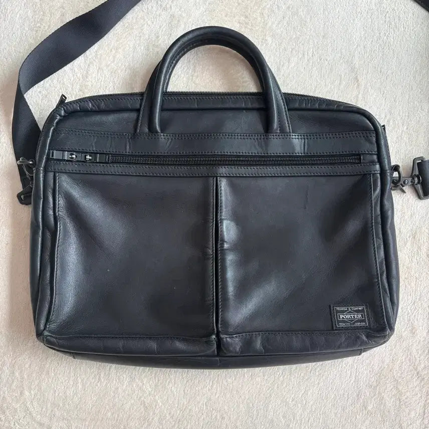 [BUNJANG] Yoshida Porter Amazi 2-Way Briefcase Black / 요시다포터 어메이즈 투웨이 브리프케이스 블랙 판매합니다