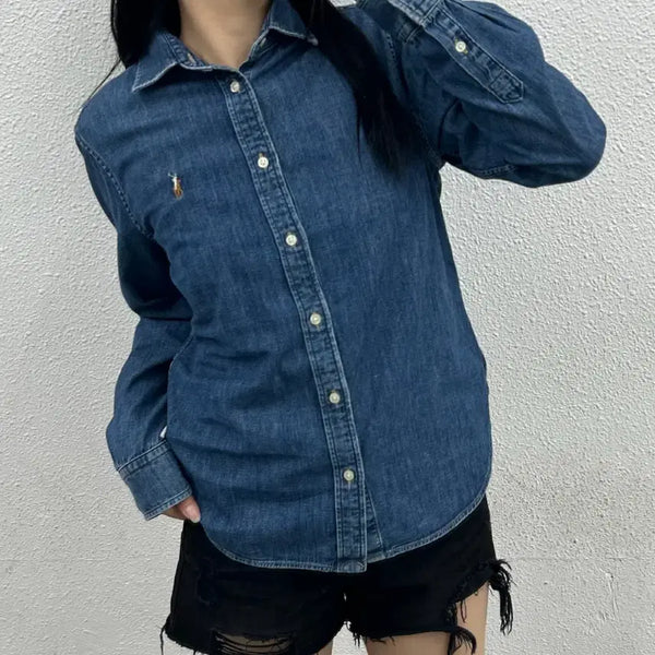 [BUNJANG] Polo Ralph Lauren Oxford Denim Shirt / 폴로 랄프로렌 옥스포드 데님 셔츠 8