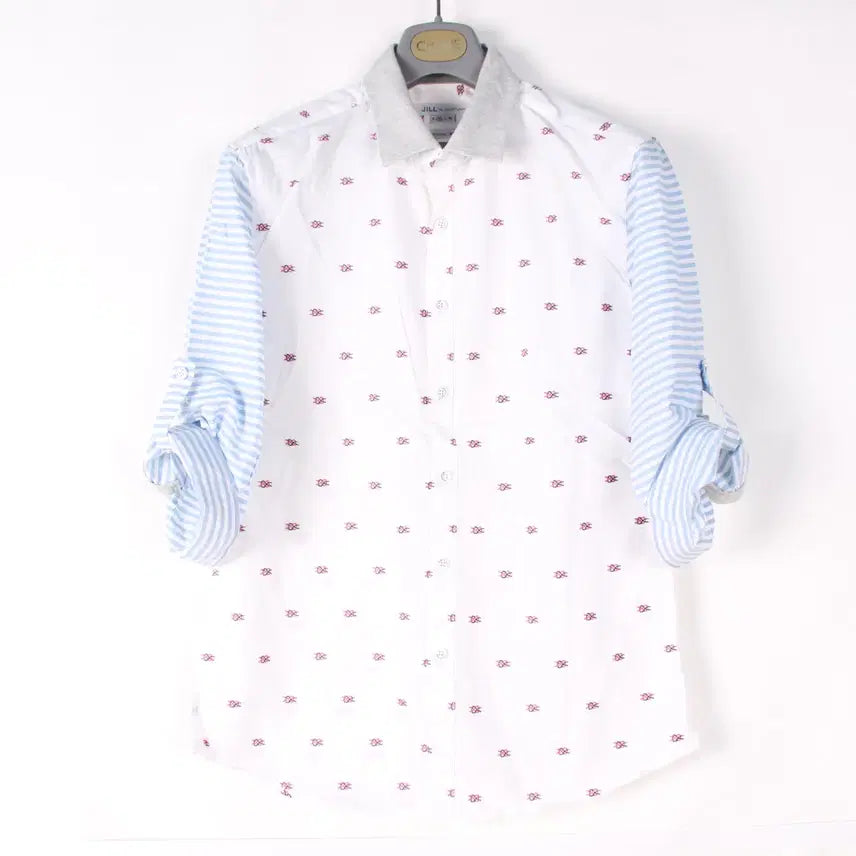 [BUNJANG] JILLSTUART Sleeve Roll-Up Cotton Shirt 95 / 질스튜어트 소매롤업 남방 셔츠 95