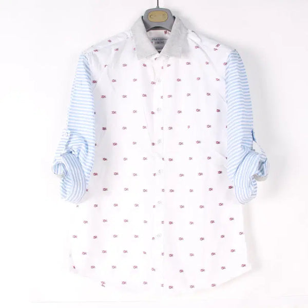 [BUNJANG] JILLSTUART Sleeve Roll-Up Cotton Shirt 95 / 질스튜어트 소매롤업 남방 셔츠 95