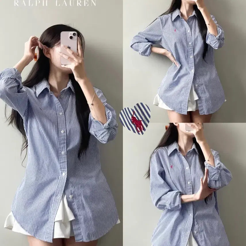 [BUNJANG] Polo Ralph Lauren Striped Button-Down Shirt / 폴로 스트라이프 셔츠