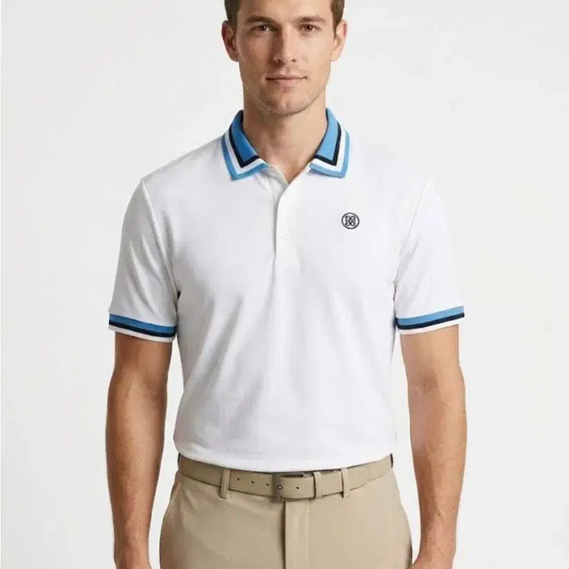 [BUNJANG] G/FORE Three Tone Stripe Polo Shirt / 지포어 Three Tone Stripe 카라티