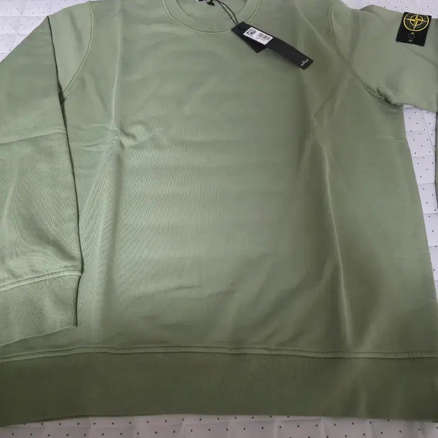 [BUNJANG] Stone Island Dusty Green Garment Dyed Sweatshirt / [XXL] 스톤아일랜드 더스티그린 가먼트다이드 맨투맨