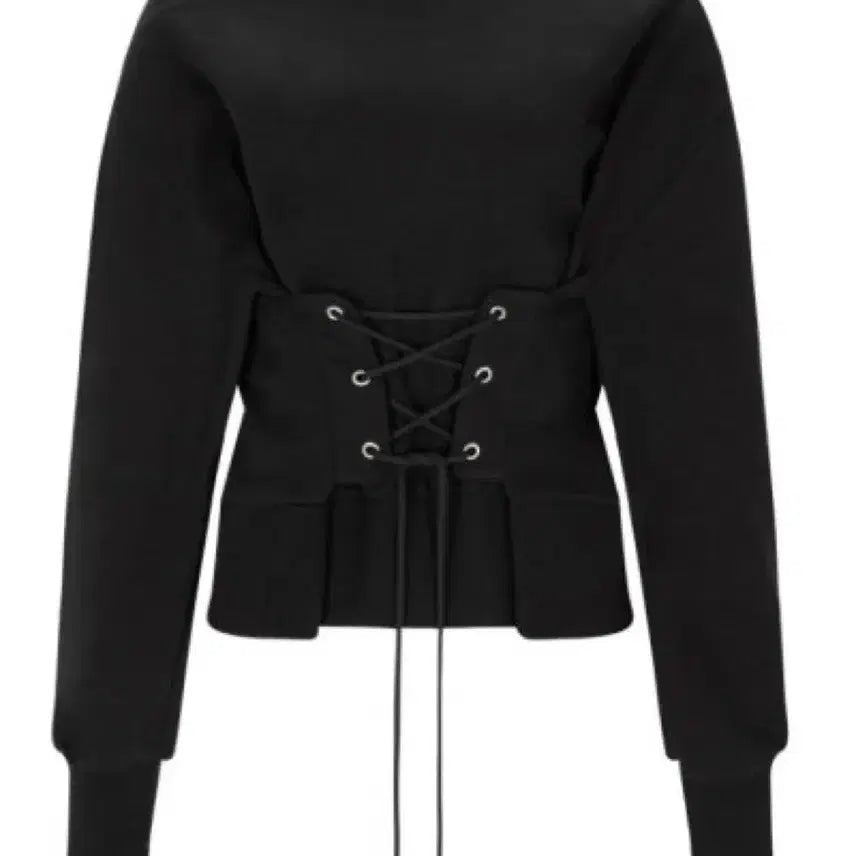 [BUNJANG] Bohemian Seoul Corset Sweatshirt Black / 보헤미안서울