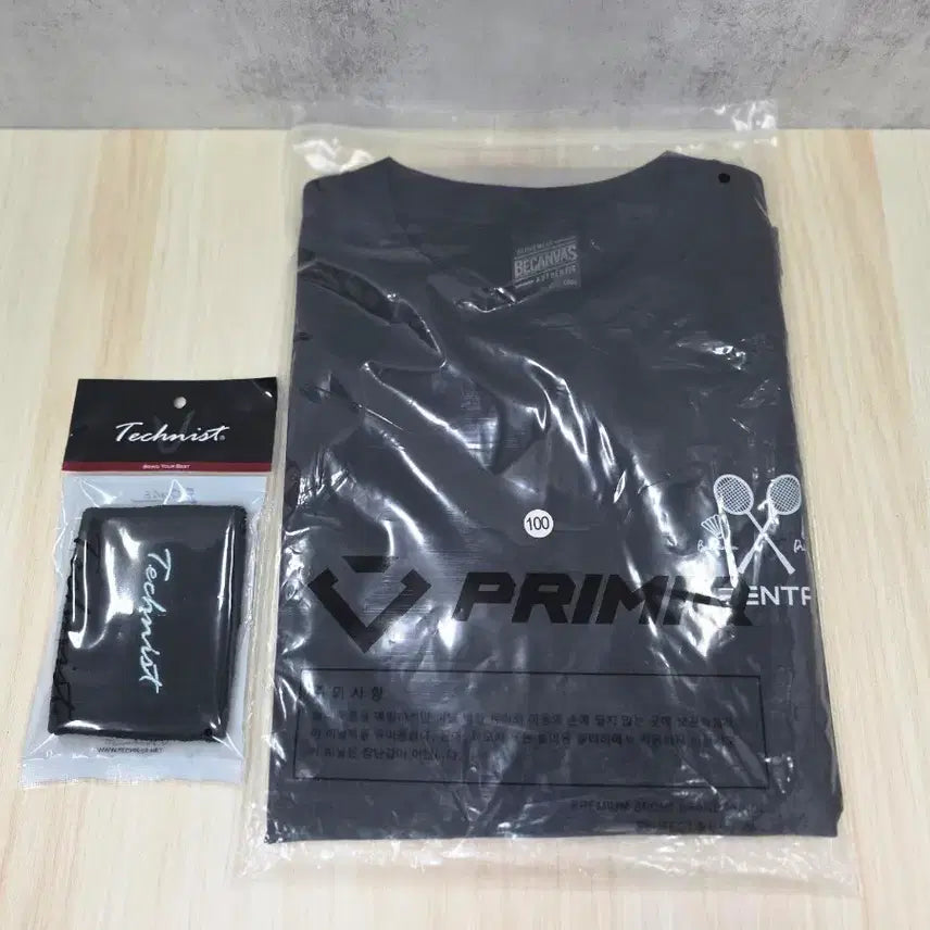[BUNJANG] Technist Wristband + Pentah-Edition Cotton-Like Oversized T-Shirt Bundle / 2종일괄)테크니스트 손목밴드+펜타에디션 코튼라이크 오버핏 반팔티 표기상 오버핏100->실측 오버핏105 배드민턴 코튼티