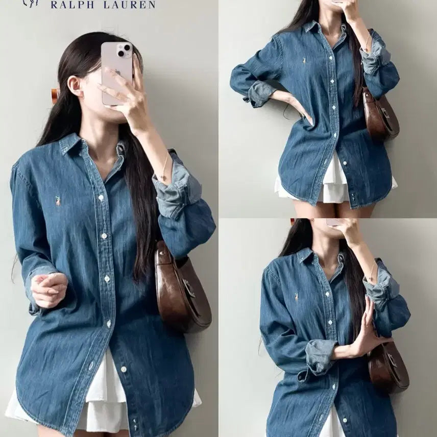 [BUNJANG] Polo Chambray Shirt / 폴로 샴브레이 셔츠
