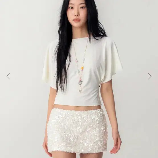 [BUNJANG] Glowny Core Half T-shirt Ivory / 글로니 코어 하프 티 s (아이보리)