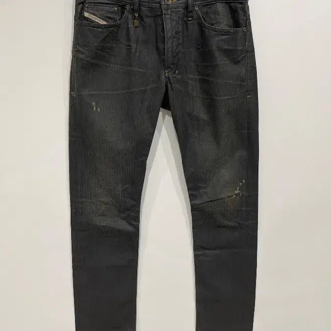 [BUNJANG] Diesel Black Waxed Slim Skinny Denim Pants / [31] 디젤 블랙 왁스드 슬림 스키니 데님 팬츠