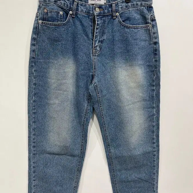 [BUNJANG] SLOWACID Vintage Wash Raw Hem Crop Denim Pants M / [M] 슬로우애시드 빈티지 워싱 로우 헴 크롭 데님 팬츠