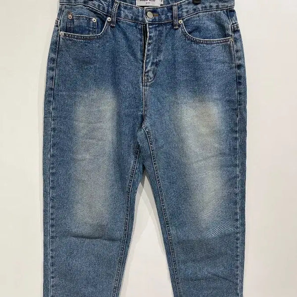 [BUNJANG] SLOWACID Vintage Wash Raw Hem Crop Denim Pants M / [M] 슬로우애시드 빈티지 워싱 로우 헴 크롭 데님 팬츠