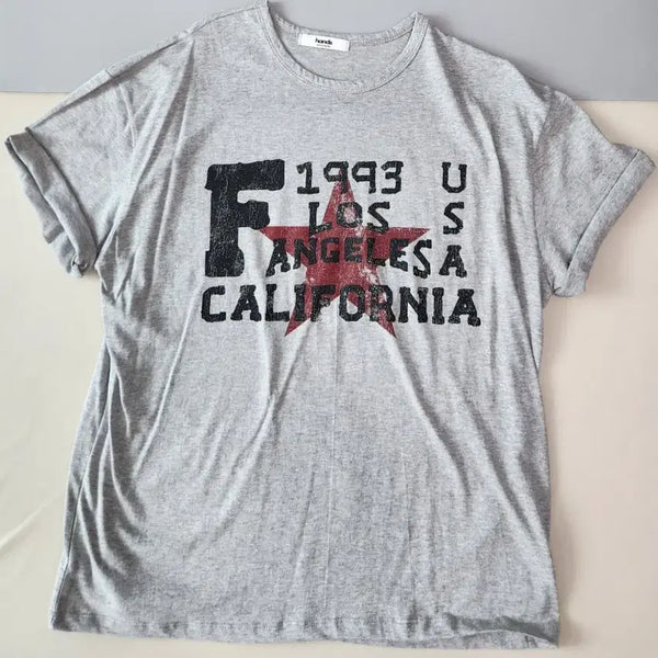 [BUNJANG] Hands Retro Star Cropped T-Shirt / 1993 레트로 스타 크롭 반팔 티셔츠