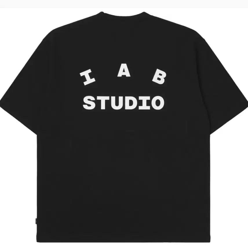 [BUNJANG] IAPP STUDIO Short Sleeve T-Shirt Black / 아이앱스튜디오반팔