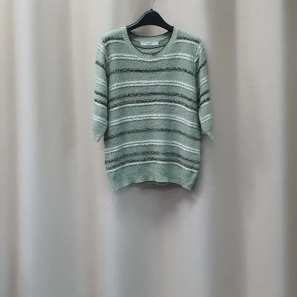 [BUNJANG] Blue Pepe Short Sleeve Knit T-Shirt / 블루페페 빈소매 니트티
