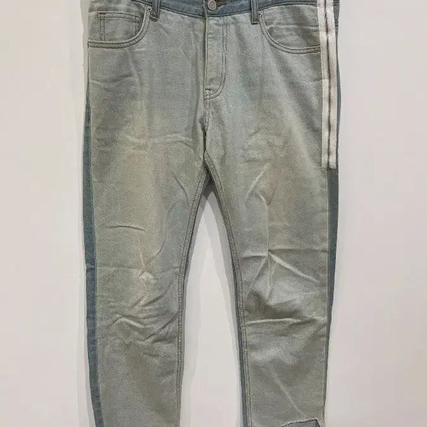 [BUNJANG] 8 X GD's Pick Side Zipper Stripe Denim Pants / [기타] 8 X GD's Pick 사이드 지퍼 스트라이프 데님 팬츠