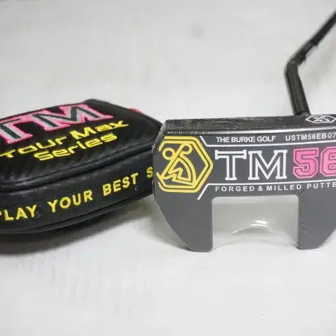 [BUNJANG] Burke TM56 Black 34-inch Mallet Putter - New, Unused with Cover / 버크 TM56 블랙 34인치 퍼터 미사용 신품 버크 코리아 정품 커버 포