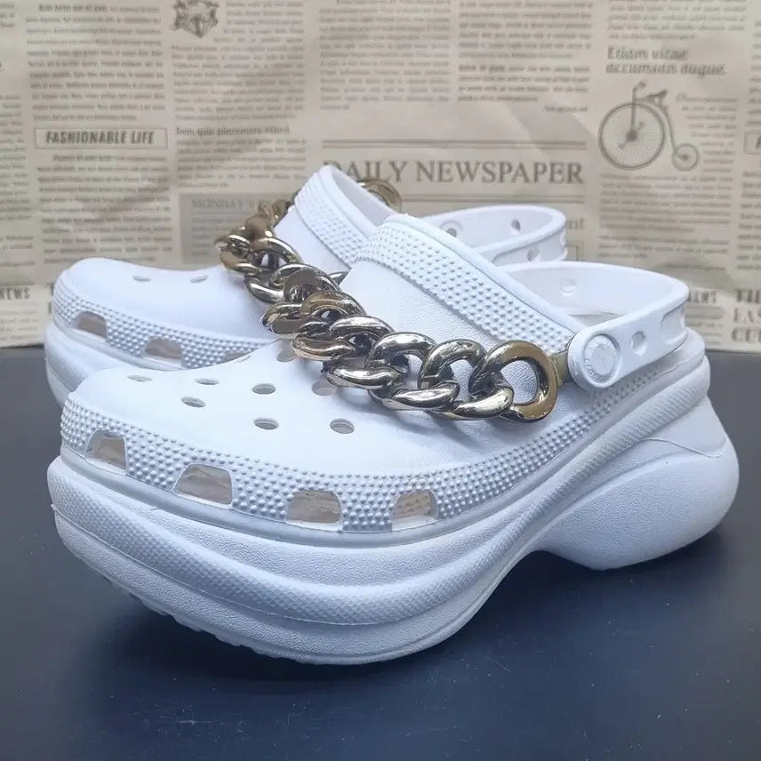[BUNJANG] Crocs Classic Bae Embellished Clog / 크록스 클래식 베이 엠벨리쉬드 클로그 220 굽6