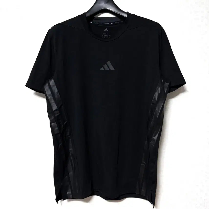 [BUNJANG] Adidas Functional Three-Stripes T-Shirt Black / [M,95]아디다스 기능성 삼선 반팔티 티셔츠 블랙