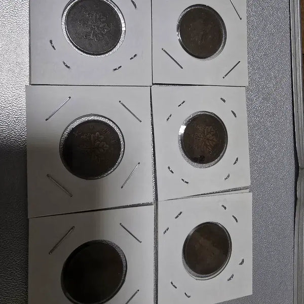[BUNJANG] Taisho/Showa Era 1 Sen Coin Bundle (6 Coins) / 일본 대정.소화 1전 동전 6개