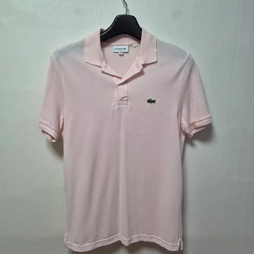 [BUNJANG] Lacoste Men's Short Sleeve Polo Shirt Pink / 라코스테  반팔 카라티  남성 100