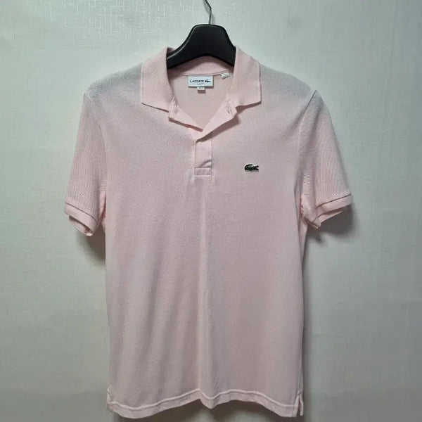 [BUNJANG] Lacoste Men's Short Sleeve Polo Shirt Pink / 라코스테  반팔 카라티  남성 100