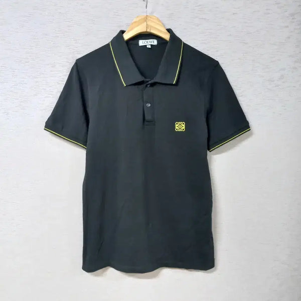 [BUNJANG] Loewe Black Short Sleeve Polo Shirt Men's M / B7-30/LOEWE 블랙 반팔 카라티 남성M