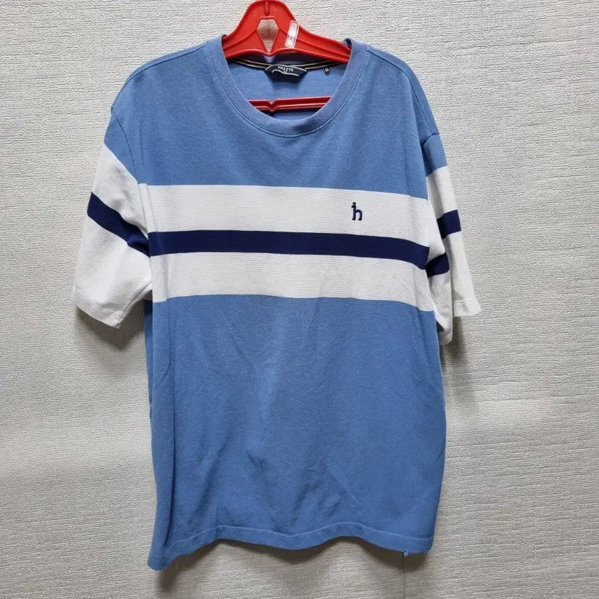 [BUNJANG] Hazzys Men's Striped Short-Sleeve T-Shirt / a079 헤지스 남성 스트라이프 반팔 티셔츠