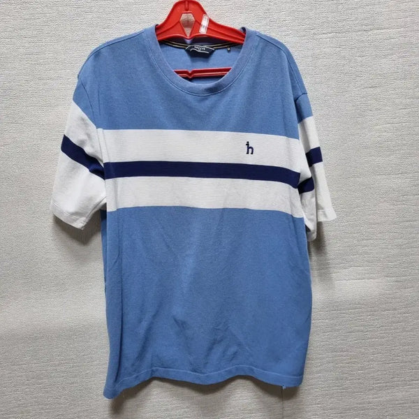 [BUNJANG] Hazzys Men's Striped Short-Sleeve T-Shirt / a079 헤지스 남성 스트라이프 반팔 티셔츠