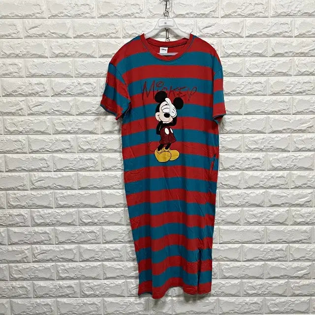 [BUNJANG] Disney Mickey Mouse Short Sleeve Dress / 3103) 디즈니 미키마우스 반팔 원피스