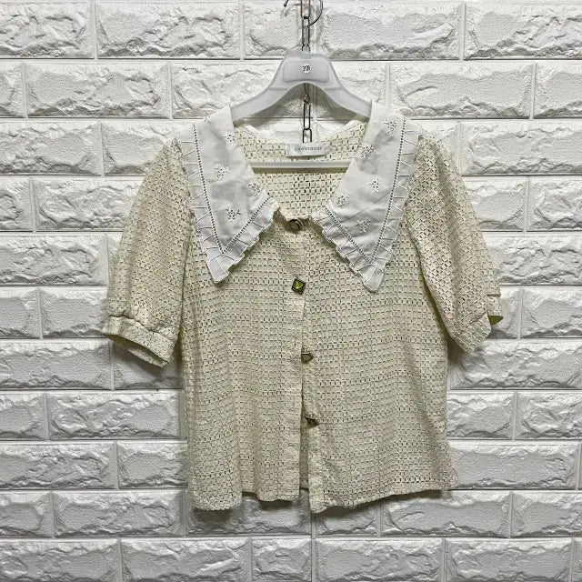 [BUNJANG] Short Sleeve Blouse / 3109) 반팔 블라우스