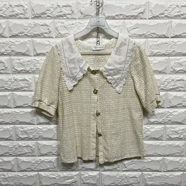 [BUNJANG] Short Sleeve Blouse / 3109) 반팔 블라우스
