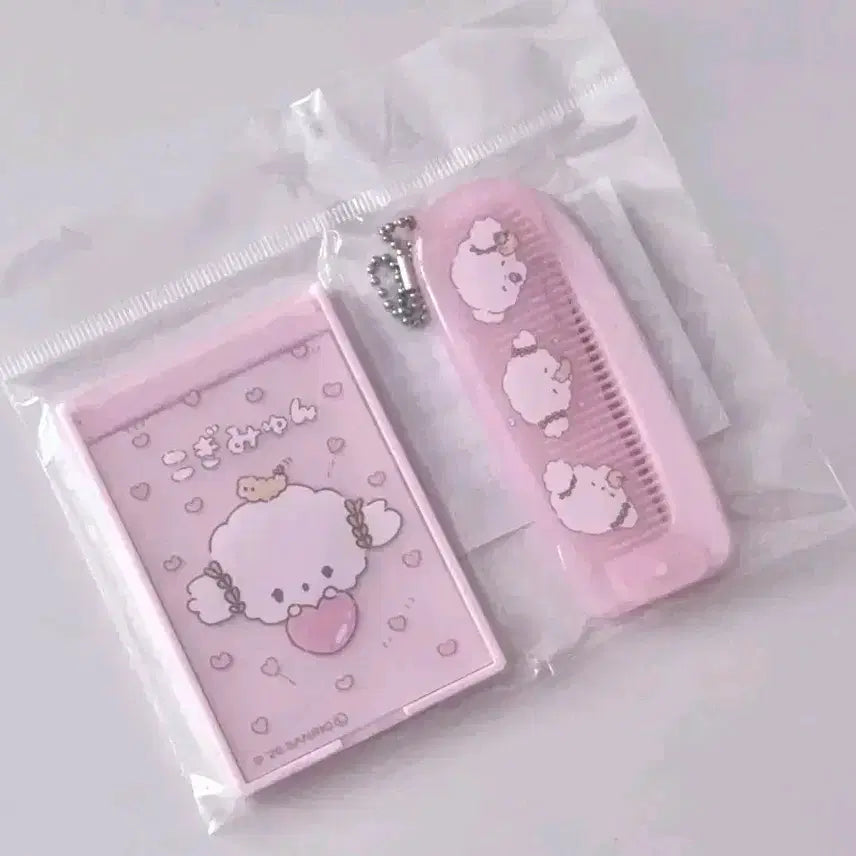 [BUNJANG] Corgi Myuung Mini Mirror & Comb Set (Japan Official) / 코기뮹 미니 빗거울 세트 일본정품 산리오 빗거울