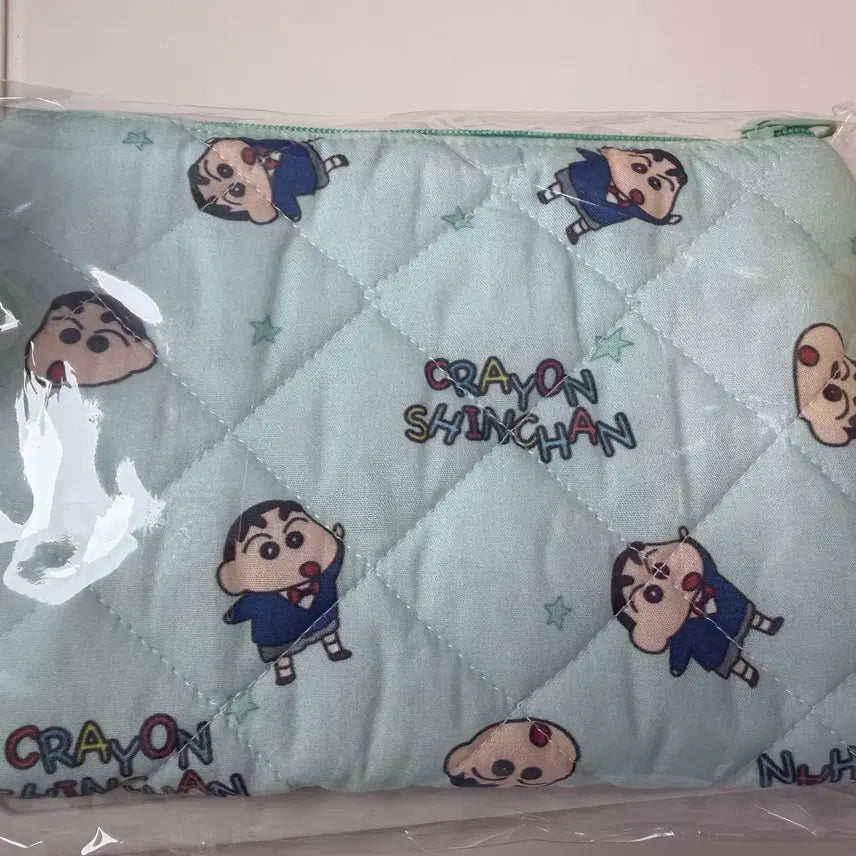 [BUNJANG] Crayon Shin-chan Handmade Horizontal Pouch / 짱구 가로 파우치 팝니다.